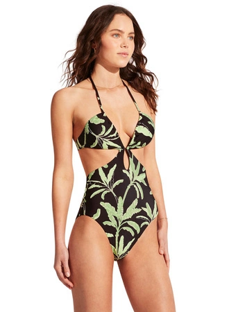 Kostium kąpielowy jednoczęściowy monokini Seafolly black 11105