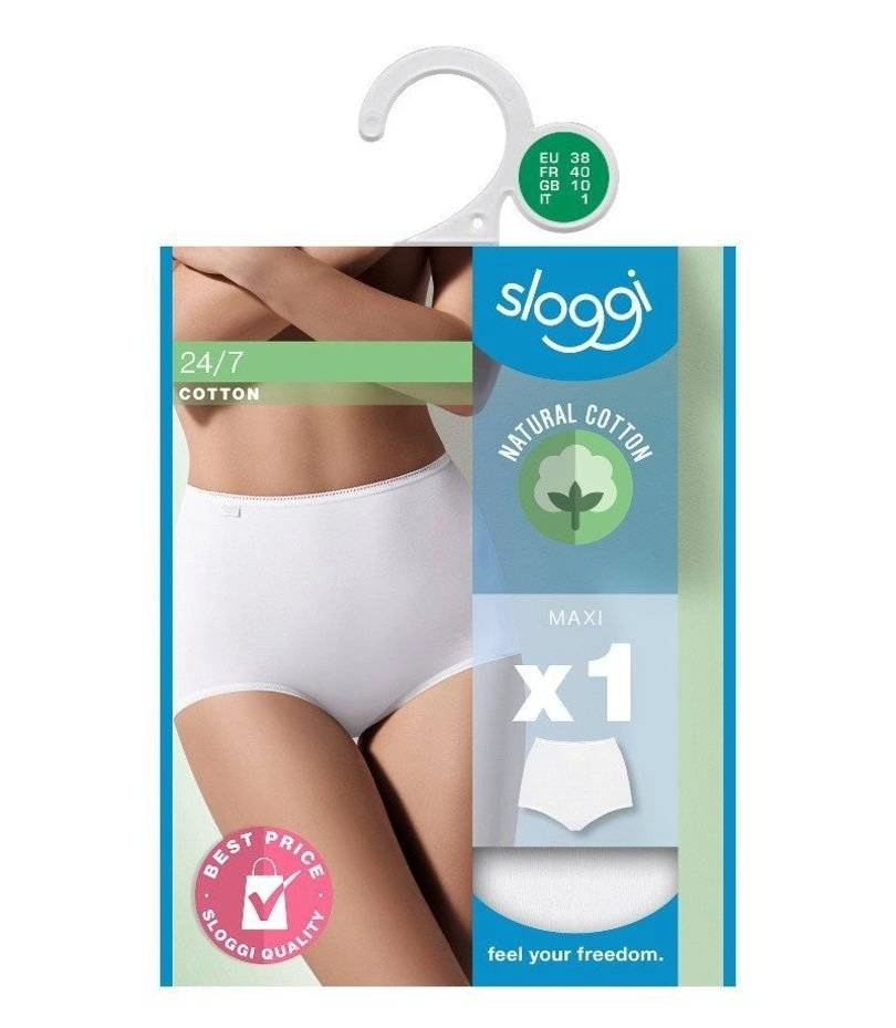 High panties Sloggi 24/7 cotton h maxi white